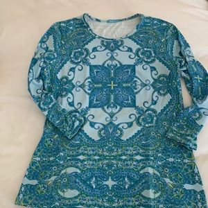 Like new - wears like iron!  3/4 sleeves